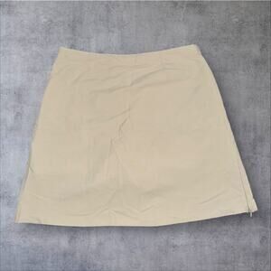 Patagonia Women’s Size 6 Beige Duway Golf Lined Zip Pocket Skort Skirt